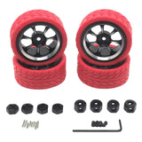 Maxbell Plastic RC Wheel Rims and Tires Kit RC Car Tires Update Accessories