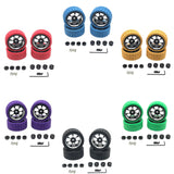 Maxbell Plastic RC Wheel Rims and Tires Kit RC Car Tires Update Accessories