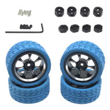 Maxbell Plastic RC Wheel Rims and Tires Kit RC Car Tires Update Accessories