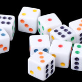 Maxbell 3x10Pcs Acrylic Dices Dice Game Spot Dice for Bar Party Game
