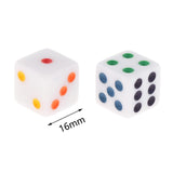 Maxbell 2x10Pcs Acrylic Dices Dice Game Spot Dice for Bar Party Game