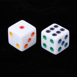 Maxbell 5x10Pcs Acrylic Dices Dice Game Spot Dice for Bar Party Game