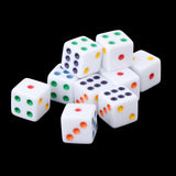 Maxbell 2x10Pcs Acrylic Dices Dice Game Spot Dice for Bar Party Game
