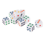 Maxbell 4x10Pcs Acrylic Dices Dice Game Spot Dice for Bar Party Game