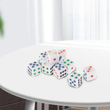 Maxbell 2x10Pcs Acrylic Dices Dice Game Spot Dice for Bar Party Game