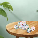 Maxbell 4x10Pcs Acrylic Dices Dice Game Spot Dice for Bar Party Game