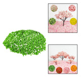 Maxbell Miniature Leaf Diorama Layout for Model Railroad Building Materials Decor