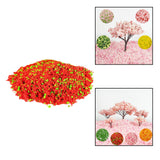 Maxbell Miniature Leaf Diorama Layout for Model Railroad Building Materials Decor