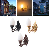 5 x Miniature Model Wall Lamps Toys for DIY Dollhouse Decoration Kids Black