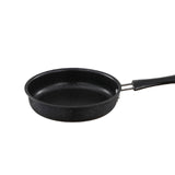 Maxbell Frying Pan Nonstick with Long Handle for Induction Cooker RV Travel Kitchen Black