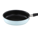 Frying Pan Nonstick with Long Handle for Induction Cooker RV Travel Kitchen Blue