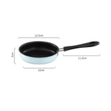 Frying Pan Nonstick with Long Handle for Induction Cooker RV Travel Kitchen Blue