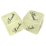 Maxbell 2x Luminous Dices 2.5cm Love Game Toys for Valentine'S Day Couple Gift