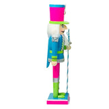 Maxbell Nutcracker Soldier Durable 38cm Style Figurines Creative for Desk Shelves Blue