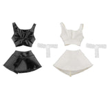 Maxbell 1/6 Female Doll Clothes Female Clothes Set Vest for 12inch Cosplay Dolls Black