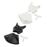 Maxbell 1/6 Female Doll Clothes Female Clothes Set Vest for 12inch Cosplay Dolls Black