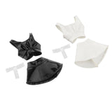 Maxbell 1/6 Female Doll Clothes Female Clothes Set Vest for 12inch Cosplay Dolls Black