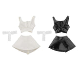 Maxbell 1/6 Female Doll Clothes Female Clothes Set Vest for 12inch Cosplay Dolls Black