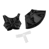 Maxbell 1/6 Female Doll Clothes Female Clothes Set Vest for 12inch Cosplay Dolls Black