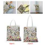 Maxbell 2xFashion Embroidered Tote Bag for Shopping Working Traveling Style A