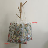 Maxbell 3xFashion Embroidered Tote Bag for Shopping Working Traveling Style A