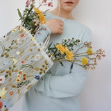 Maxbell 2xFashion Embroidered Tote Bag for Shopping Working Traveling Style A