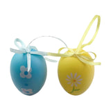 Maxbell 12Pcs Hanging Artificial Bird Eggs Easter Egg for Home Wedding Decoration Style A