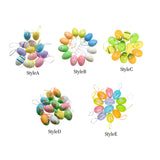 Maxbell 12Pcs Hanging Artificial Bird Eggs Easter Egg for Home Wedding Decoration Style A