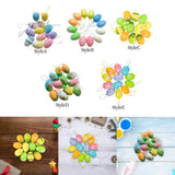 Maxbell 12Pcs Hanging Artificial Bird Eggs Easter Egg for Home Wedding Decoration Style A