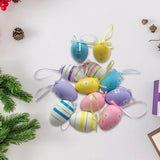 Maxbell 12Pcs Hanging Artificial Bird Eggs Easter Egg for Home Wedding Decoration Style A