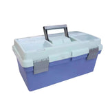 Maxbell Portable Storage Box Organizer Toolbox 16inch Large Capacity for Office Home Blue