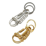 Maxbell 5xBird Key Chain Decoration Men Gift Personality DIY Families Father Aureate