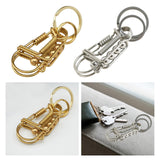 Maxbell 2xBird Key Chain Decoration Men Gift Personality DIY Families Father Aureate