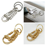 Maxbell 3xBird Key Chain Decoration Men Gift Personality DIY Families Father Aureate