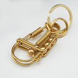 Maxbell 4xBird Key Chain Decoration Men Gift Personality DIY Families Father Aureate