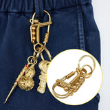 Maxbell 6xBird Key Chain Decoration Men Gift Personality DIY Families Father Aureate