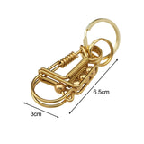 Maxbell 6xBird Key Chain Decoration Men Gift Personality DIY Families Father Aureate