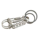 Maxbell 4xBird Key Chain Decoration Men Gift Personality DIY Families Father Argent