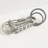 Maxbell 6xBird Key Chain Decoration Men Gift Personality DIY Families Father Argent