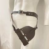 Maxbell Waist Belt Sword Sheath Cutlass Retro Style for Cosplay Party Men C