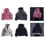 Maxbell 1/12 Scale Male Figure Hoodies Top for 6 inch Male Collectable Action Figure Pink