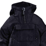 Maxbell 1/12 Scale Male Figure Hoodies Top for 6 inch Male Collectable Action Figure Black