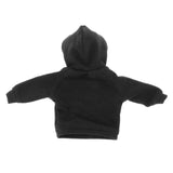 Maxbell 1/12 Scale Miniature Male Doll Clothes for 6inch Figures Black Hoodies Top
