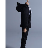 Maxbell 1/12 Scale Miniature Male Doll Clothes for 6inch Figures Black Hoodies Top