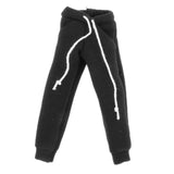 Maxbell 1/12 Scale Miniature Male Doll Clothes for 6inch Figures Black Sweatpants