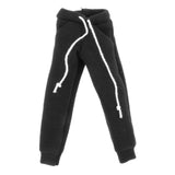 Maxbell 1/12 Scale Miniature Male Doll Clothes for 6inch Figures Black Sweatpants