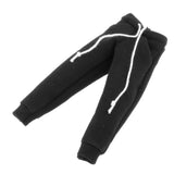 Maxbell 1/12 Scale Miniature Male Doll Clothes for 6inch Figures Black Sweatpants