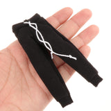 Maxbell 1/12 Scale Miniature Male Doll Clothes for 6inch Figures Black Sweatpants