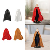 Maxbell 1/6 Male Hoodie Cloak Retro Long Cape for 12inch Male Figures Body Accessory Black