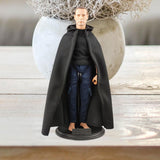 Maxbell 1/6 Male Hoodie Cloak Retro Long Cape for 12inch Male Figures Body Accessory Black